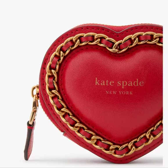 Kate Spade Amour Puffy 3d Heart Coin Purse - Picture 4 of 5